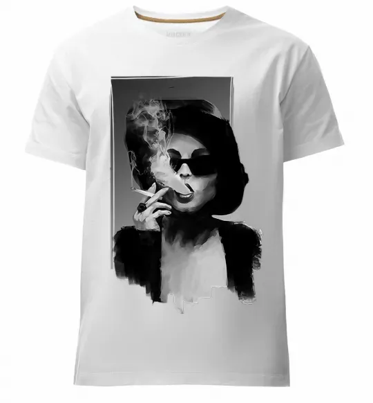 Чоловіча преміум футболка Марла Сінгер Білий фото