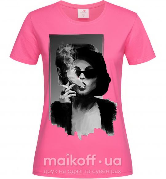 Жіноча футболка Марла Сингер Яскраво-рожевий фото