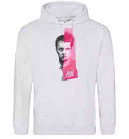 Женская толстовка (худи) Fight Club bomb Серый меланж фото Женская толстовка (худи) Fight Club bomb Серый меланж фото