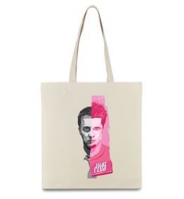 Еко-сумка Бійцівський клуб розово-сірий Еко-сумка Бійцівський клуб розово-сірий