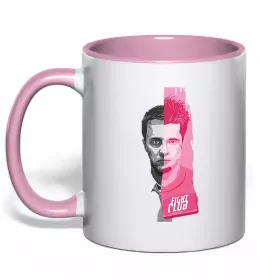 Чашка с цветной ручкой Fight Club bomb Черный фото