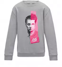 Дитячий світшот Fight club black Сірий меланж фото