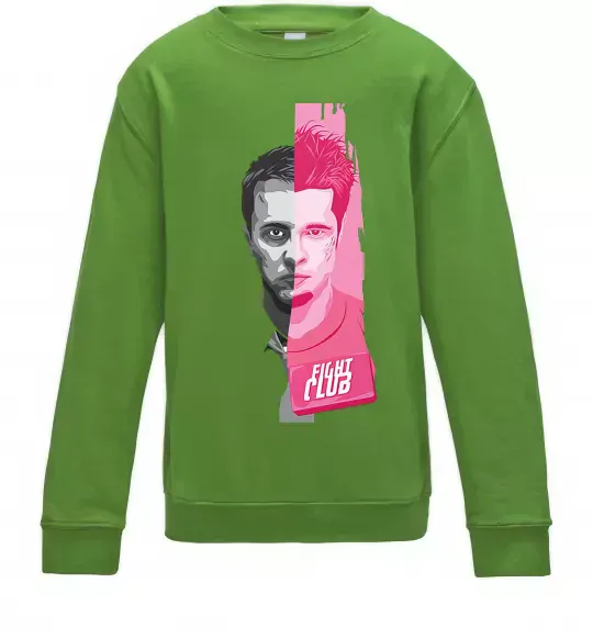 Дитячий світшот Бійцівський клуб розово-сірий Лаймовий фото