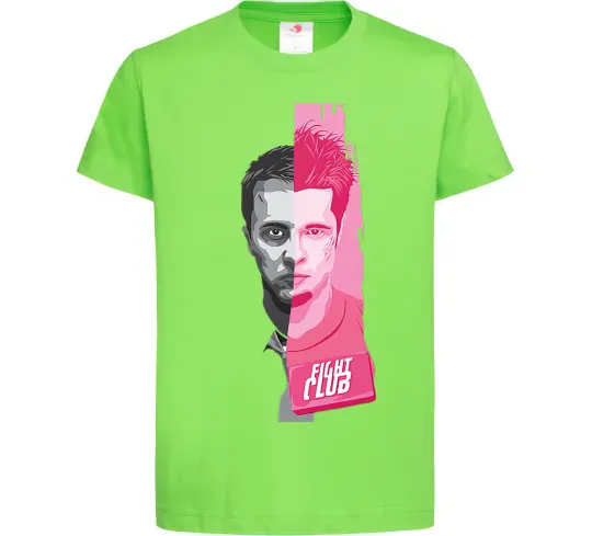 Дитяча футболка Бійцівський клуб розово-сірий Лаймовий фото