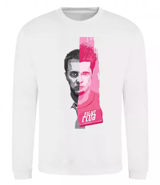 Свитшот Бійцівський клуб розово-сірий Белый фото