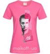 Жіноча футболка Бойцовский клуб розово-серый Яскраво-рожевий фото