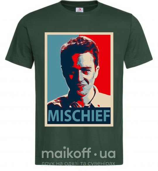 Чоловіча футболка Mischief Темно-зелений фото