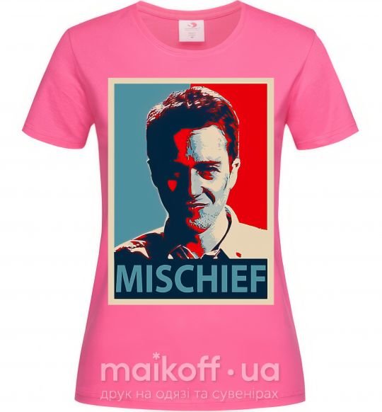Женская футболка Mischief Ярко-розовый фото