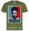 Чоловіча футболка Mayhem Оливковий фото