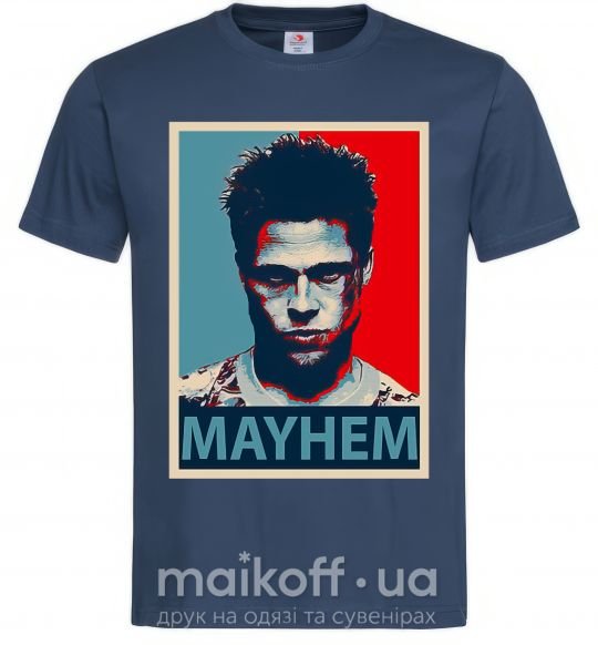 Чоловіча футболка Mayhem Темно-синій фото