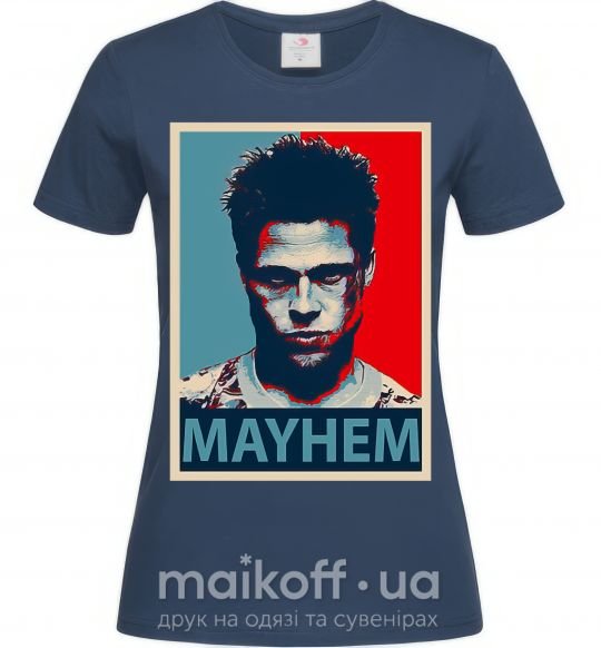 Жіноча футболка Mayhem Темно-синій фото