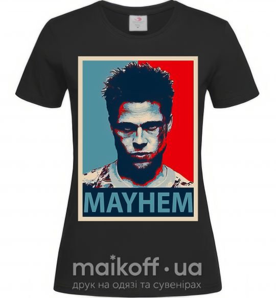 Жіноча футболка Mayhem Чорний фото