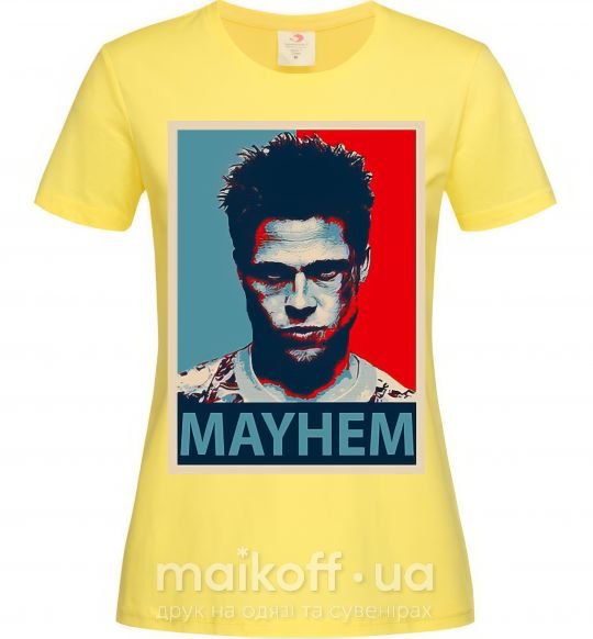 Жіноча футболка Mayhem Лимонний фото