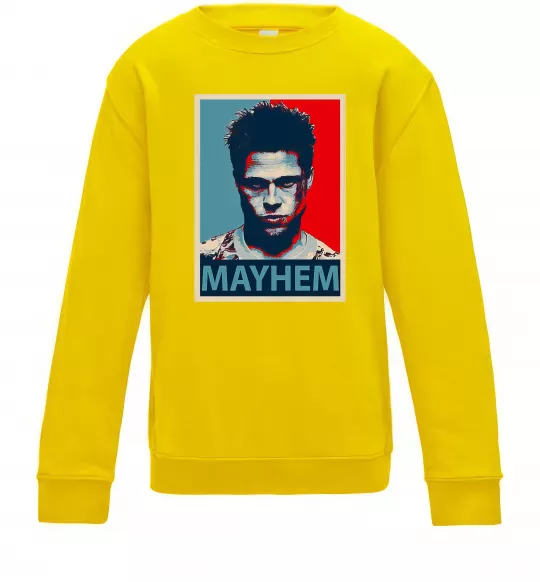 Дитячий світшот Mayhem Сонячно жовтий фото