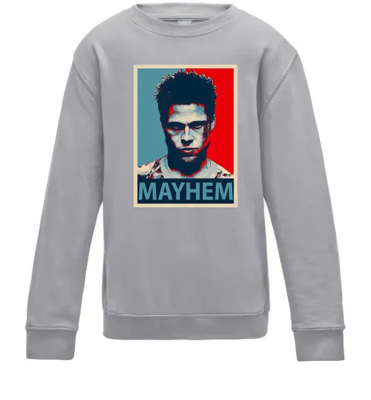 Дитячий світшот Mayhem Сірий меланж фото