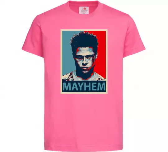 Дитяча футболка Mayhem Яскраво-рожевий фото