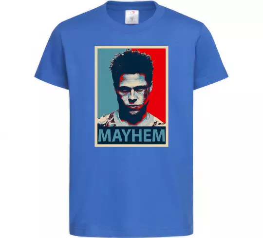 Дитяча футболка Mayhem Яскраво-синій фото