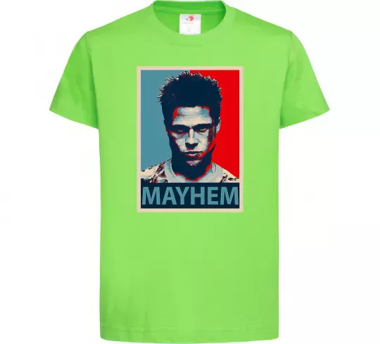 Дитяча футболка Mayhem Лаймовий фото