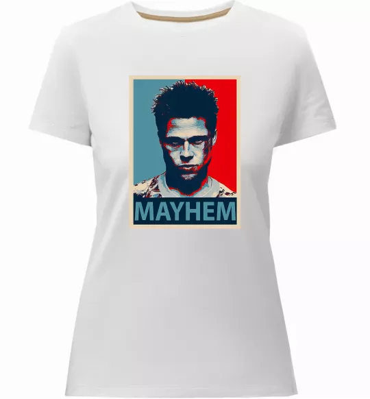 Женская премиум футболка Mayhem Белый фото