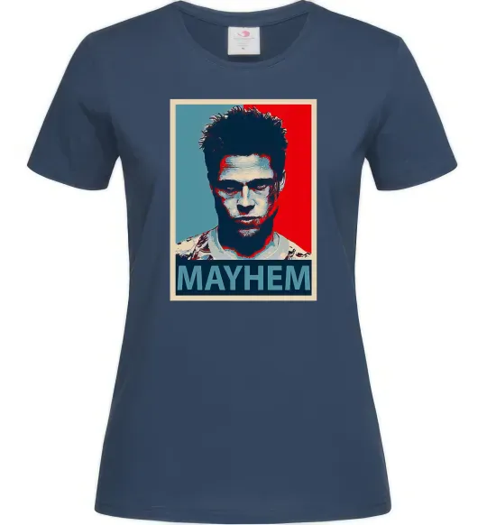Женская футболка Mayhem Темно-синий фото