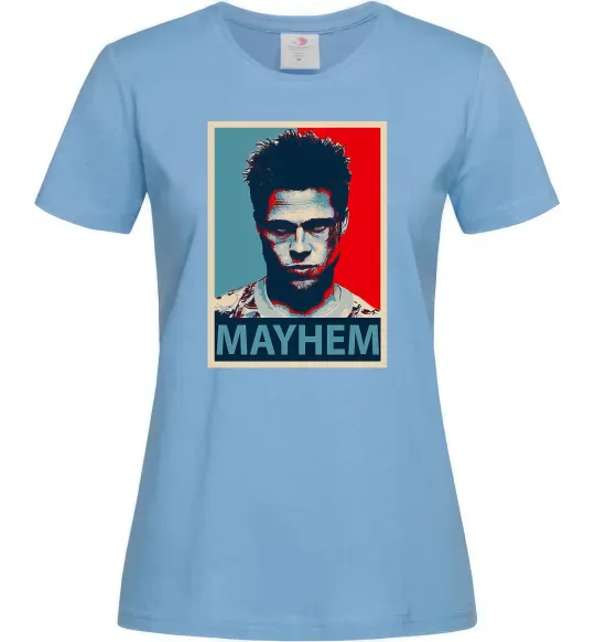 Женская футболка Mayhem Голубой фото