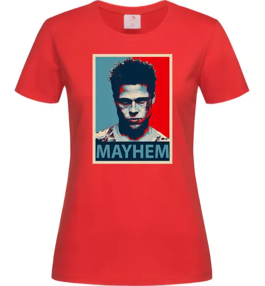 Женская футболка Mayhem Красный фото