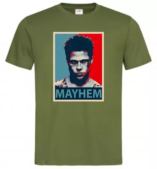 Чоловіча футболка Mayhem Оливковий фото