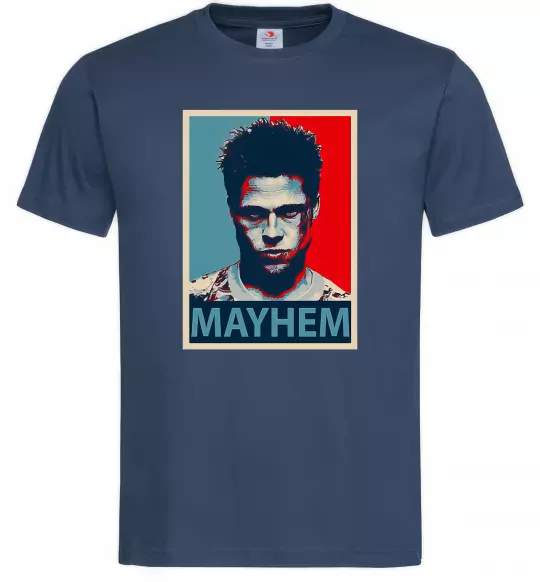 Чоловіча футболка Mayhem Темно-синій фото