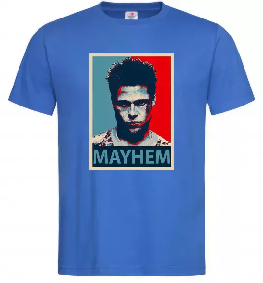 Чоловіча футболка Mayhem Яскраво-синій фото