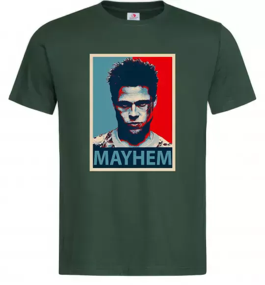 Чоловіча футболка Mayhem Темно-зелений фото
