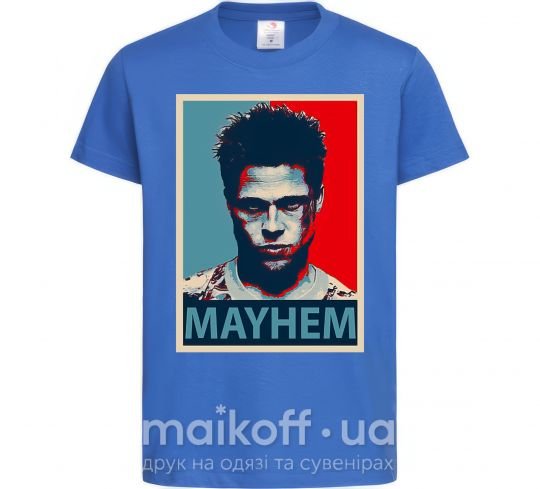 Дитяча футболка Mayhem Яскраво-синій фото