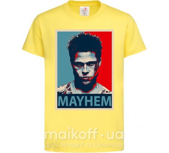 Дитяча футболка Mayhem Лимонний фото