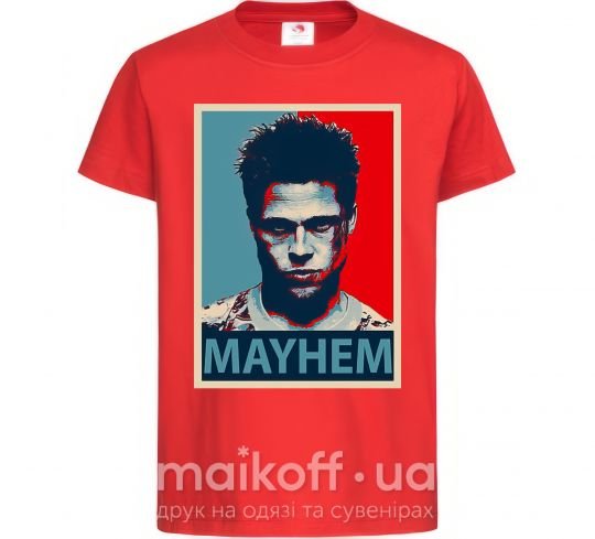 Детская футболка Mayhem Красный фото
