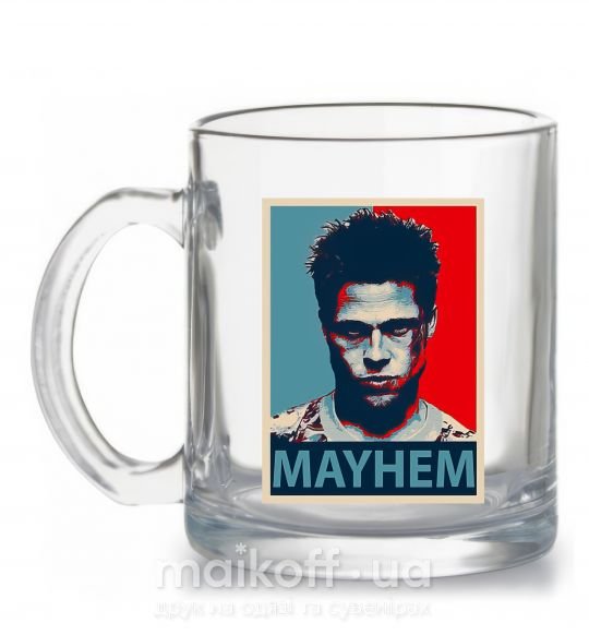 Чашка скляна Mayhem Прозорий фото