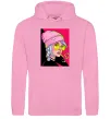 Чоловіча толстовка (худі) SWAG girl with cigarette Рожевий фото