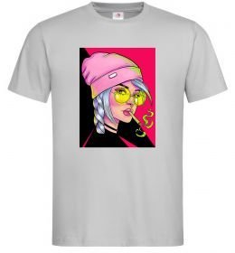 Мужская футболка SWAG girl with cigarette