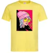 Мужская футболка SWAG girl with cigarette Лимонный фото