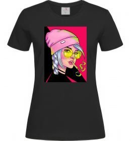 Женская футболка SWAG girl with cigarette