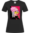 Женская футболка SWAG girl with cigarette Черный фото