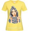 Жіноча футболка Біллі Айліш фарби Лимонний фото