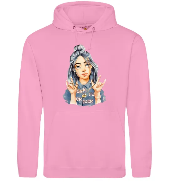 Жіноча толстовка (худі) Біллі Айліш фарби Рожевий фото