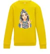 Детский Свитшот Біллі Айліш фарби Солнечно желтый Детский Свитшот Біллі Айліш фарби Солнечно желтый фото