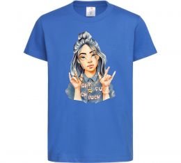Дитяча футболка Біллі Айліш фарби Дитяча футболка Біллі Айліш фарби