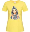 Женская футболка Біллі Айліш фарби Лимонный фото