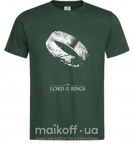 Мужская футболка The king of the rings Темно-зеленый фото
