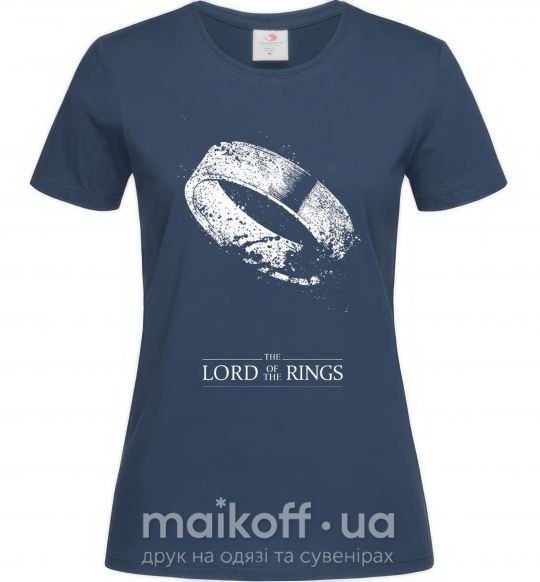 Женская футболка The king of the rings Темно-синий фото