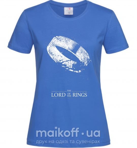Женская футболка The king of the rings Ярко-синий фото