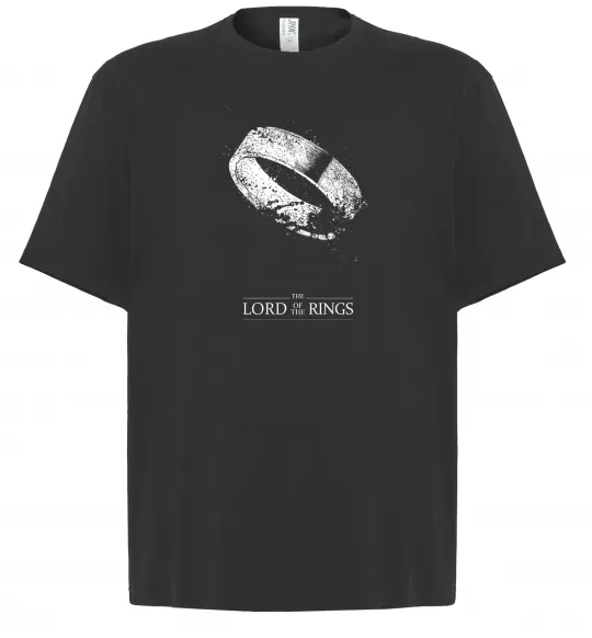 Футболка Оверсайз The king of the rings Черный фото