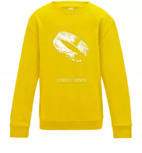 Дитячий світшот The king of the rings Сонячно жовтий фото