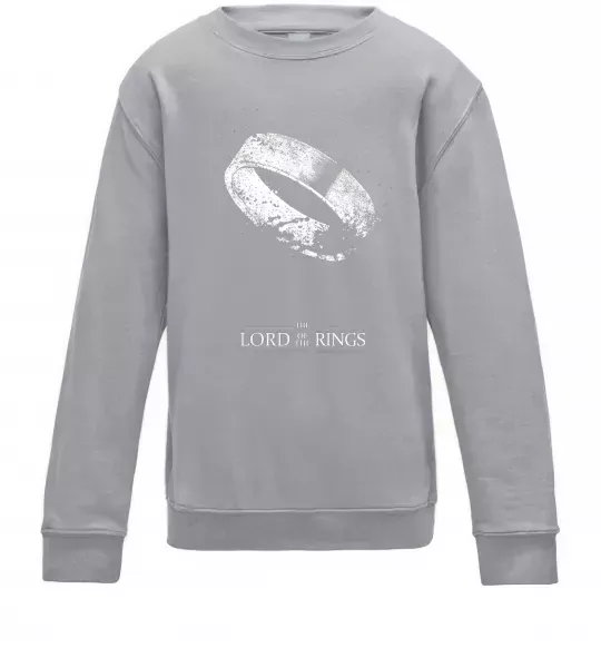 Дитячий світшот The king of the rings Сірий меланж фото